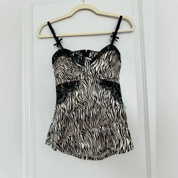 Guess Women's Black and Gold Corset Bustier Size Medium - Picture 1 of 8